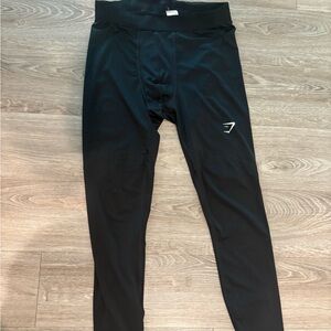 Men’s gymshark black Athletic Leggings